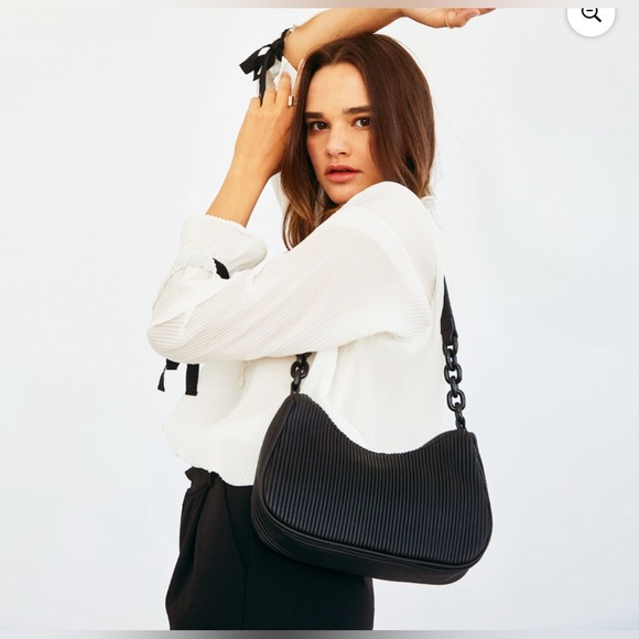 LIKE DREAMS Women Teens Vintage Shoulder Bag Black - Picture 3 of 7